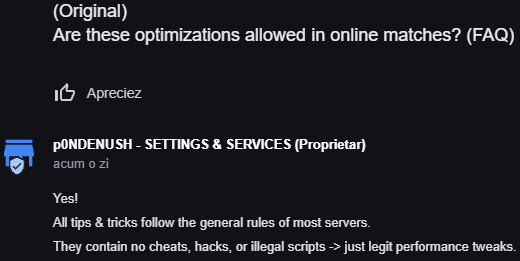 [1.0 #PACHET] SETĂRILE ȘI OPTIMIZĂRILE MELE COMPLETE (PENTRU PC + CS 1.6 ȘI TOATE JOCURILE) - ACTUALIZARE 04.07.2025 de p0NDENUSH